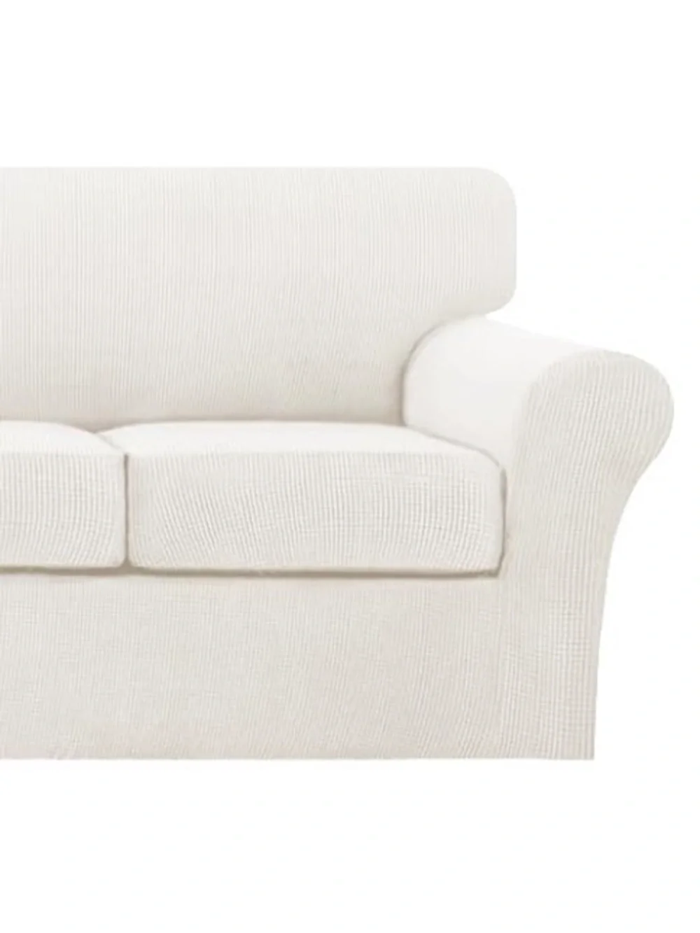 Pet-Friendly Sofa Slipcover Large (3-Cushion) - Porcelain - Picture 15 of 16